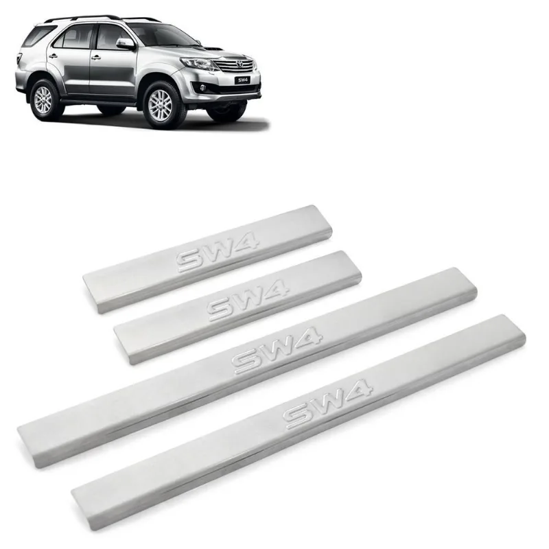 Soleira Aço Inox 4 Porta Original Brasikar Hilux Sw4 05-15