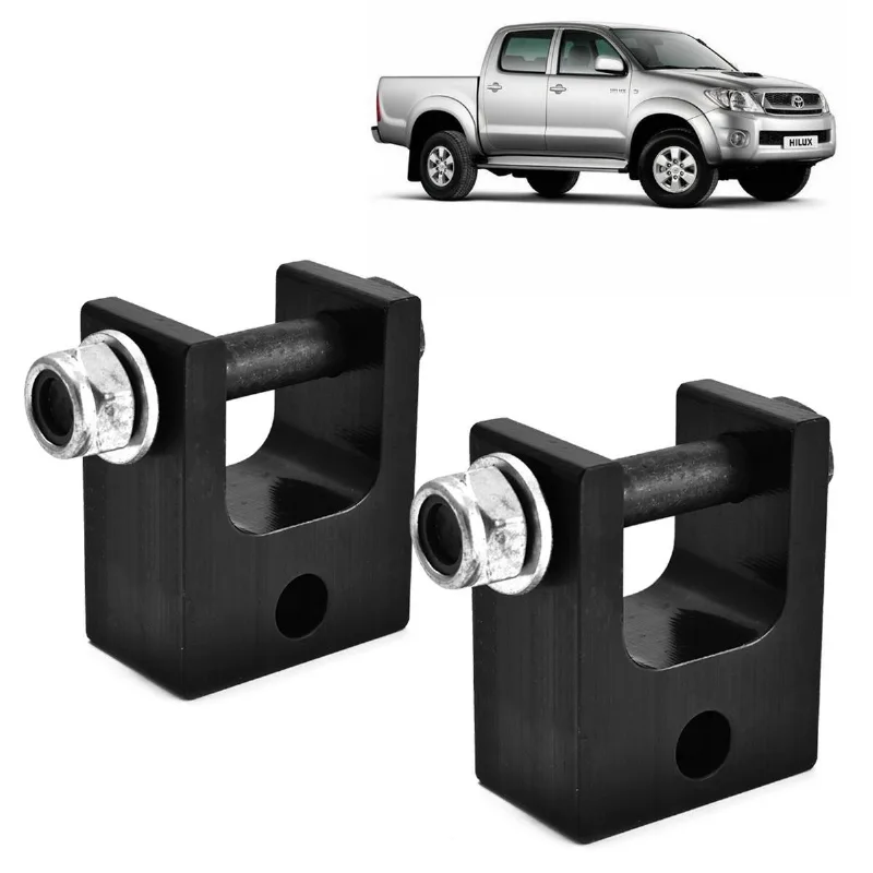 Par Prolongador De Amortecedor Traseiro Preto Hilux 2022