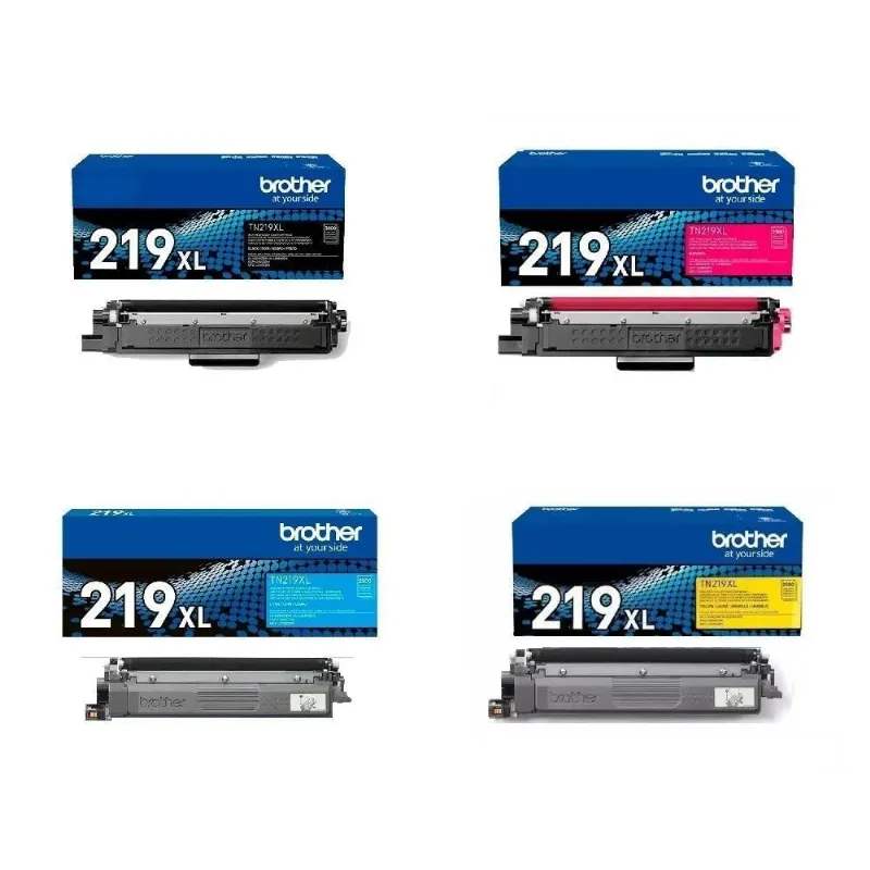 Kit 4 Toner TN219XL TN219 Preto Ciano Amarelo e Magenta Original