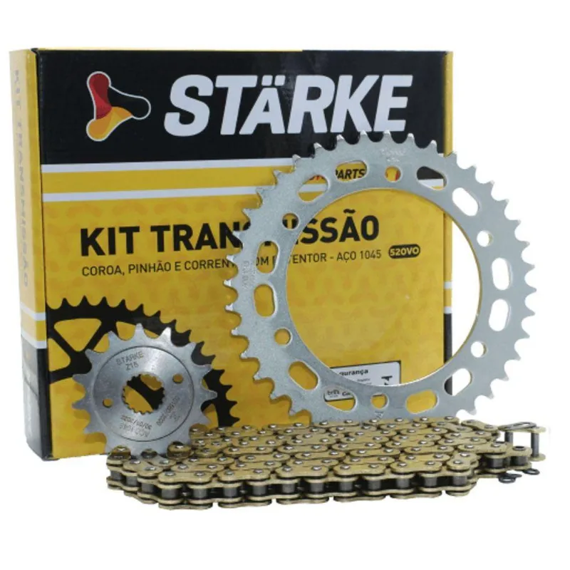 Kit Relação Moto Nx4 Falcon Corrente Coroa Pinhao C/retentor