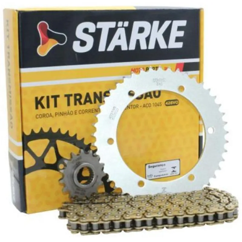 Kit Relação Moto Xtz Lander 250 2006 Ate 2008 Com Retentor