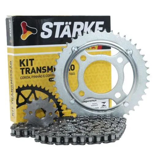 Kit Transmissão Relação Moto Cg 125 Fan 2005 - 2008 Aço 1045 - Não Disponível - Automotivo