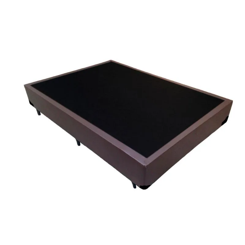 Cama Box Casal Sintético Extremo Reforçado King Design Marrom 138x188x40