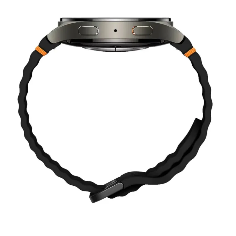 Pulseira Preta Silicone Esportiva P/ Watch 6 Classic