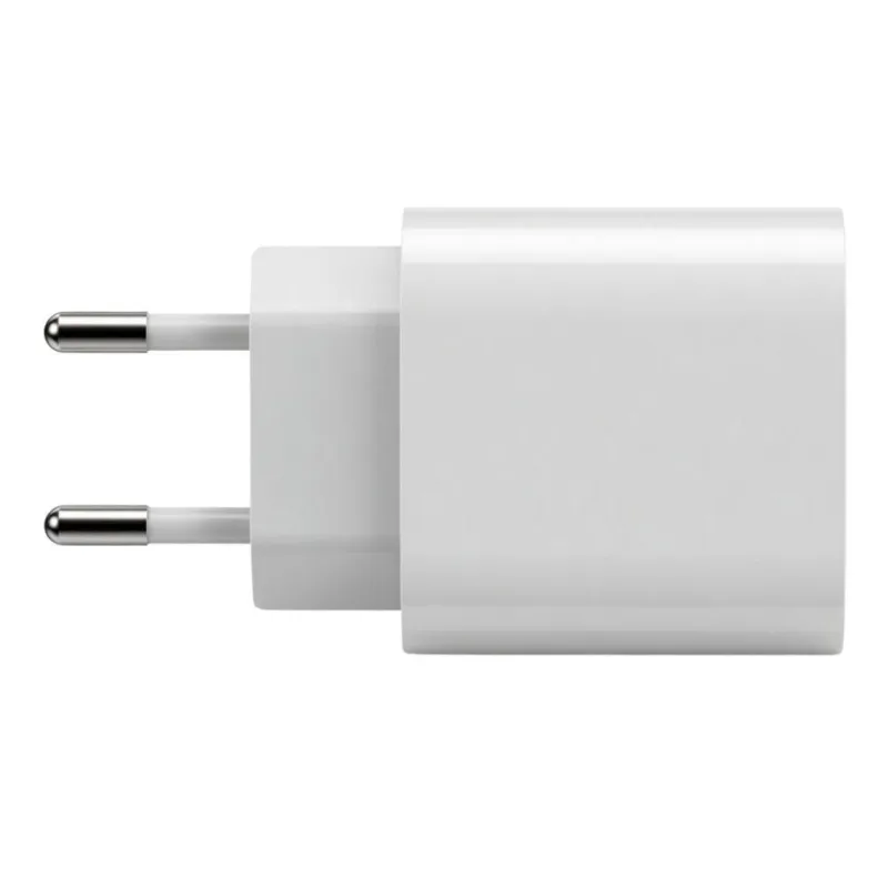 Carregador de Tomada 20W com Cabos USB-C e Lightning MDM 20W Branco