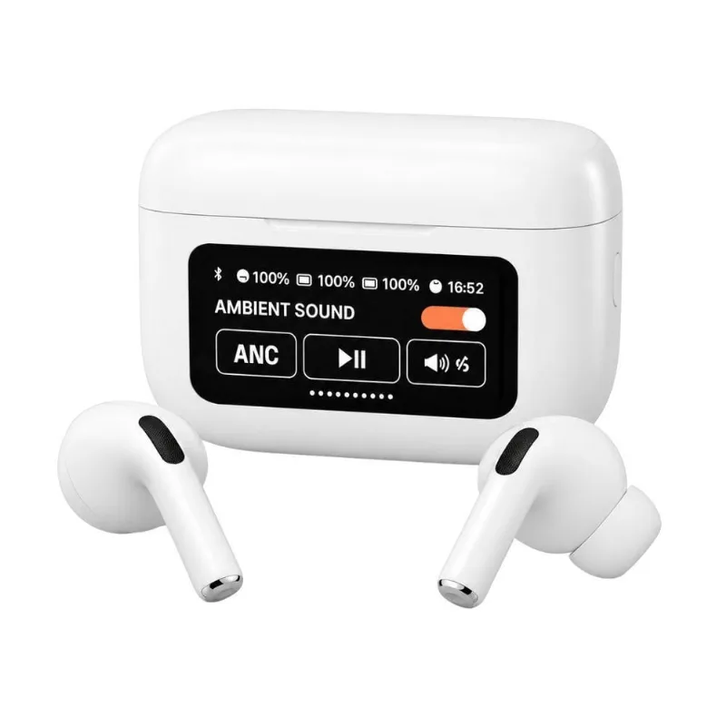 Fone De Ouvido Tws Mdm Audio Premium Com Cancelamento De Ruído Bluetooth 5.3 Branco