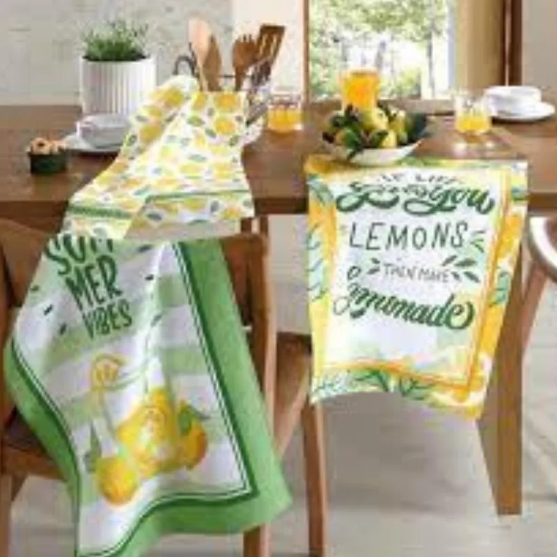 Kit 24 Toalhas Cozinha 100% Algodão 45x65cm Sortidas