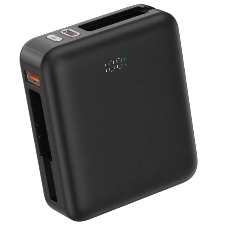 Carregador Externo Power Bank MDM Carga Rápida com Display Digital Preto