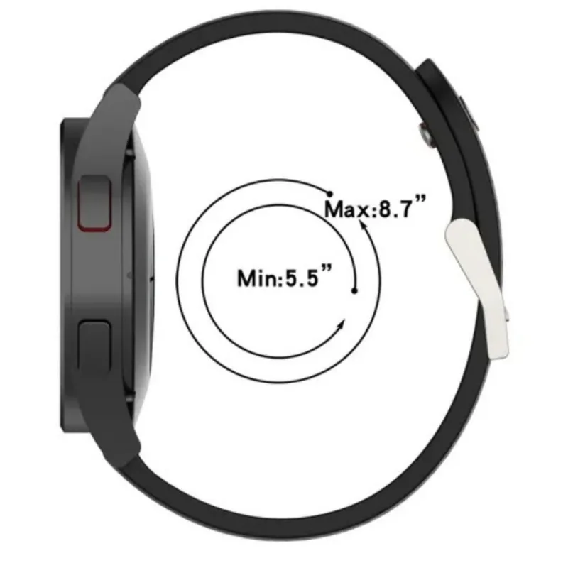 Pulseira Silicone Preta Ultimate Performance SAM Watch 7