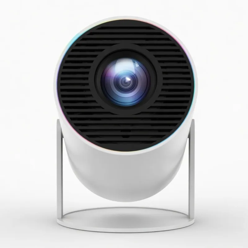 Mini Projetor Branco Portátil para Sala de Estar Full HD - MDM - Móveis