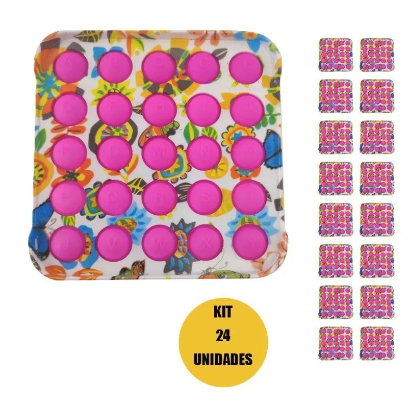 Fidget Bubble Kit 24 Unidades Festa Pop It