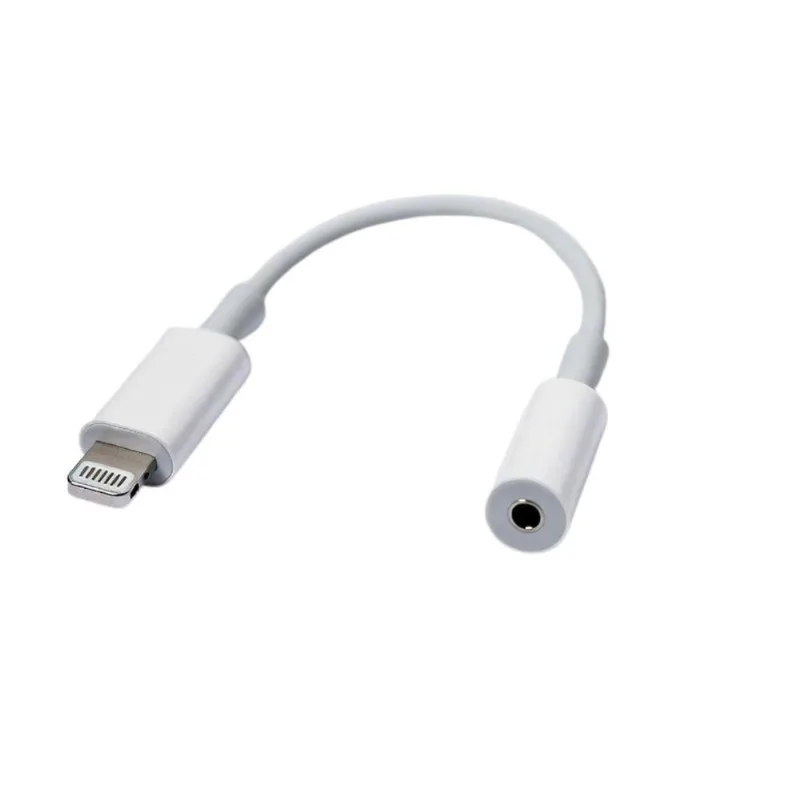 Adaptador De Áudio Mdm Lightning Para Jack 3.5mm Com Alta Fidelidade Branco