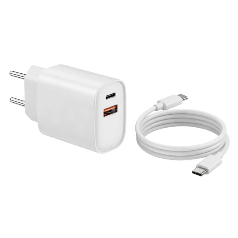 Carregador Tomada 20W Branco Tipo C E Lightning Pro Premium - MDM - Tablets, Ipads E E-readers