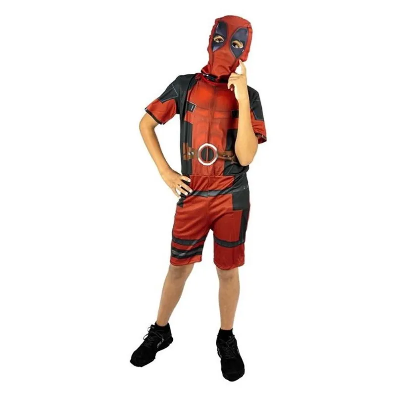 Fantasia Deadpool Infantil Curta Com Gorro