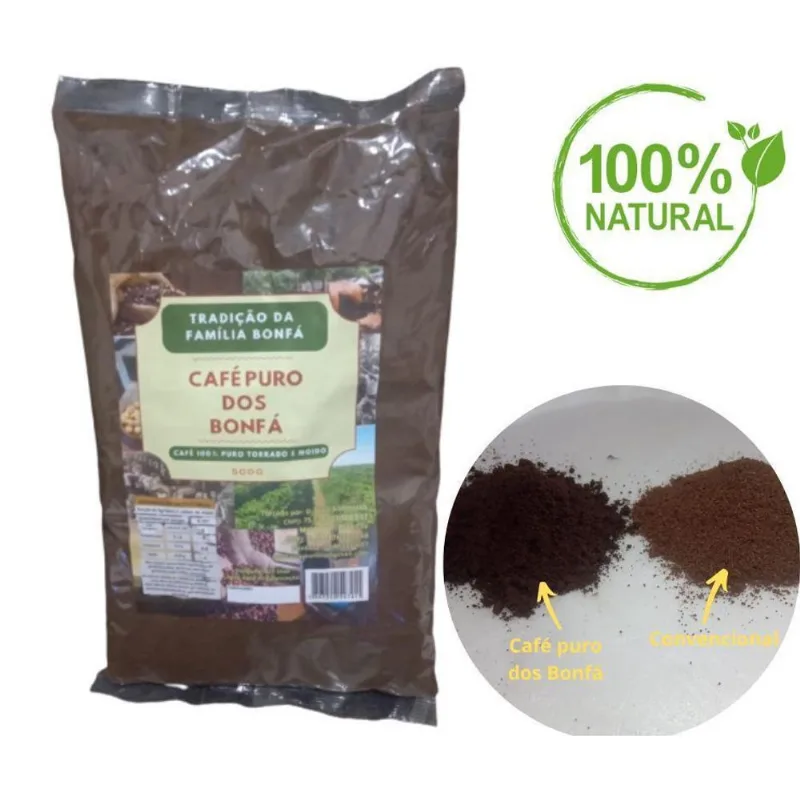 Café 100% Puro Torrado Moido Artes Sabor Incomparavel Bonfá