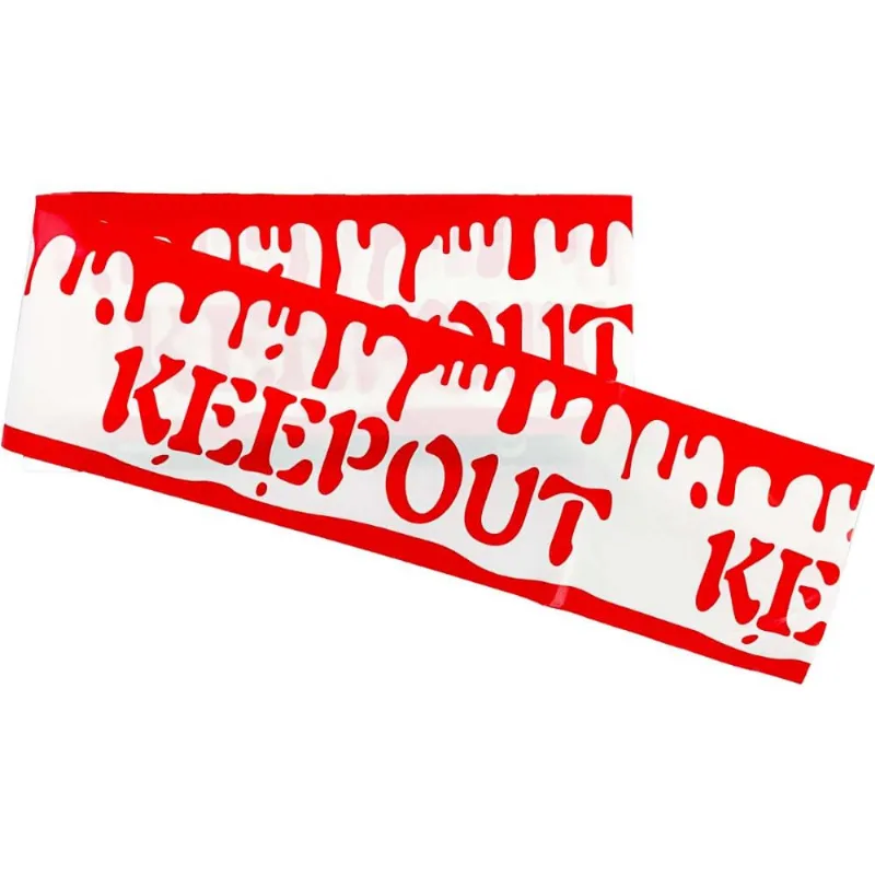 Faixa Decorativa de Halloween Isolamento Cena de Crime com 6 Metros Keep Out