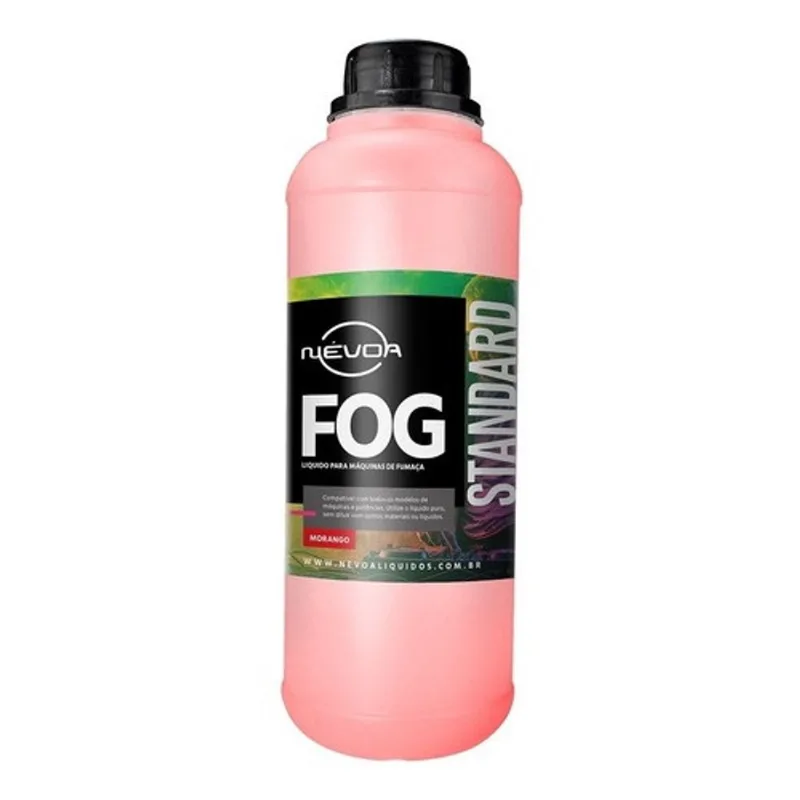 Líquido Para Máquina de Fumaça 1 Litro Fluido Linha Standart Morango da Névoa