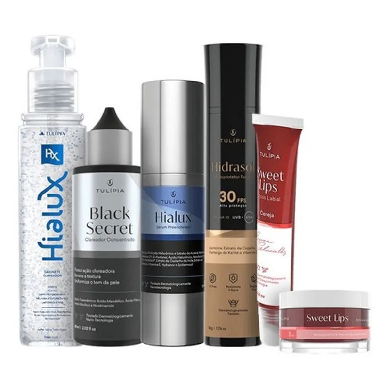 Kit Clareamento Facial - Anti Manchas E Hidratação - Tulipia