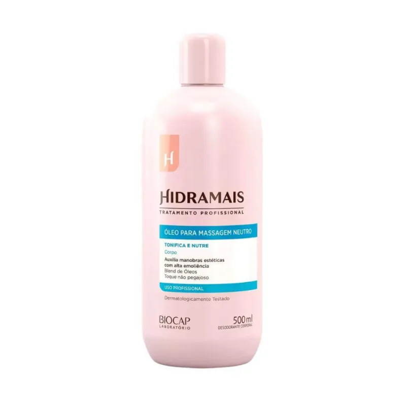 Oleo Para Massagem Corporal Relaxante Neutro Hidramais 500Ml