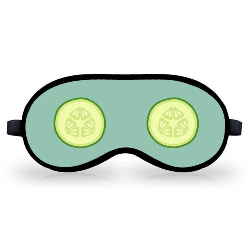 Máscara Para Dormir Tapa Olhos Venda Pepino