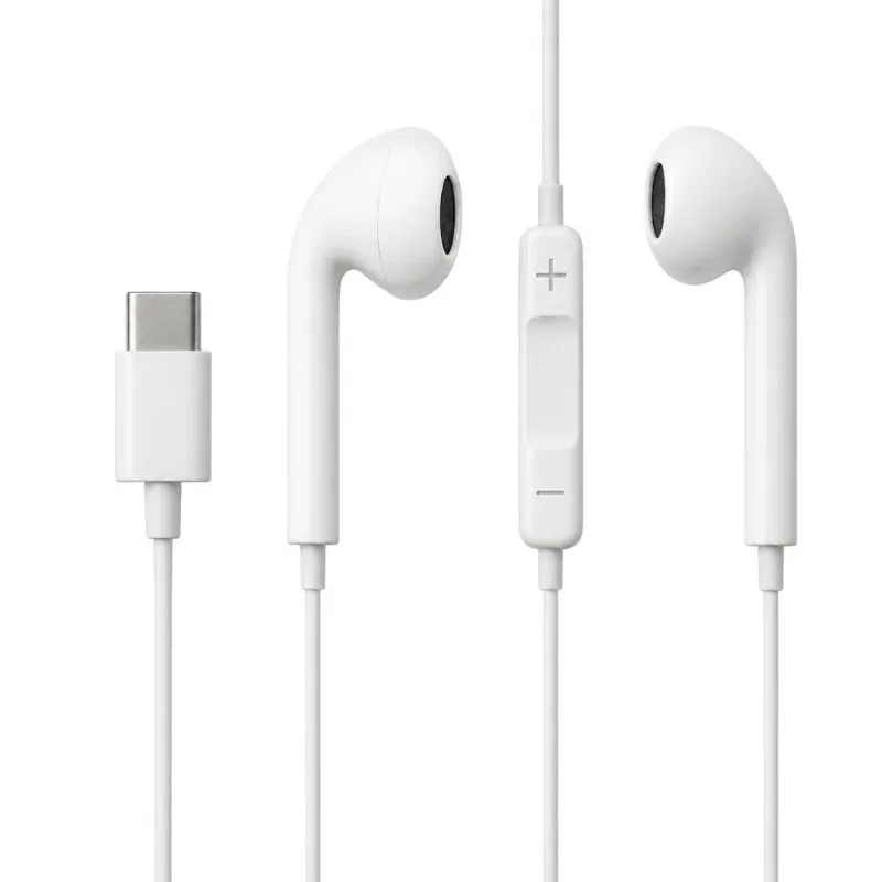 Fone De Ouvido Com Fio Usb C Mdm Classic Usb C Com Microfone E Som Estéreo Branco