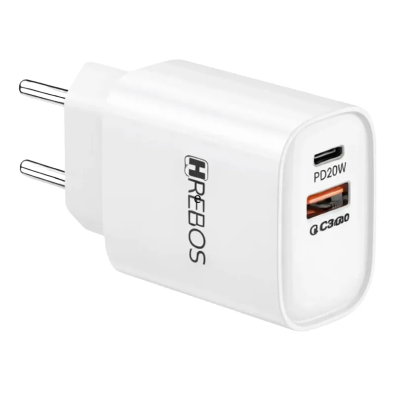 Bloco Carregador 20W Branco Compacto C Mais Lightning - MDM - Tablets, Ipads E E-readers