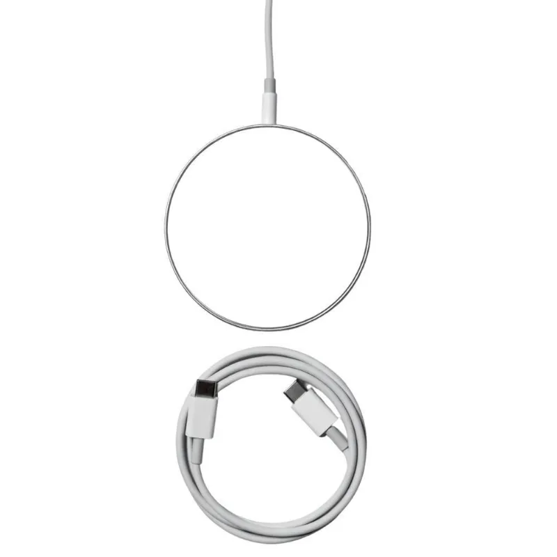 Carregador sem Fio Qi MDM Carregador Qi 15W Branco para Uso Diário