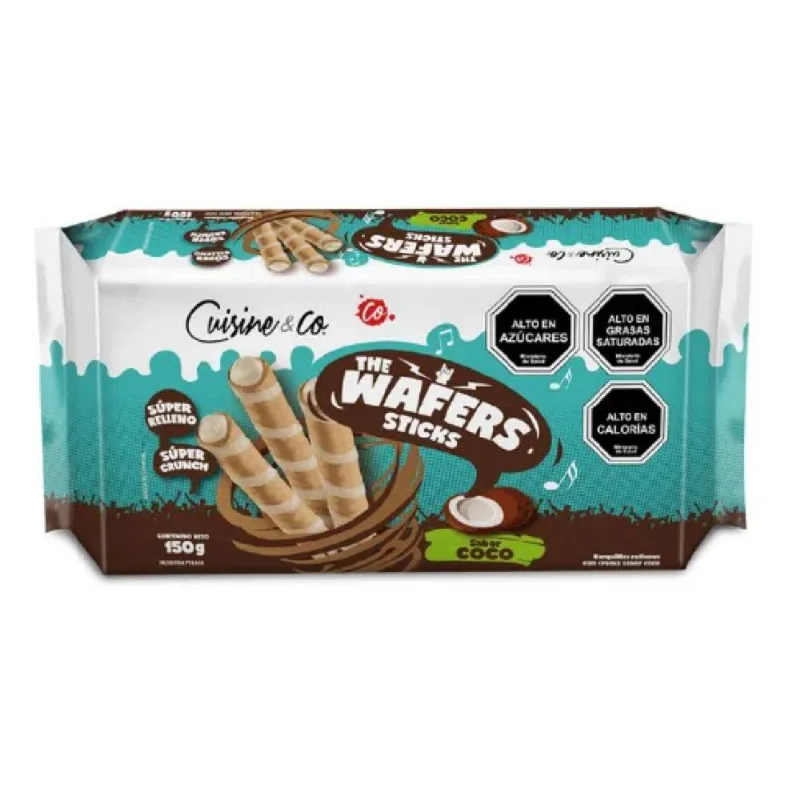 Biscoito Wafer Cuisine&Co Coco 150g