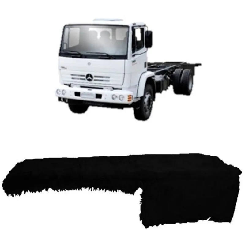 Capa De Painel Chinil Sem Logo Para Mercedes Benz 1215 Preto