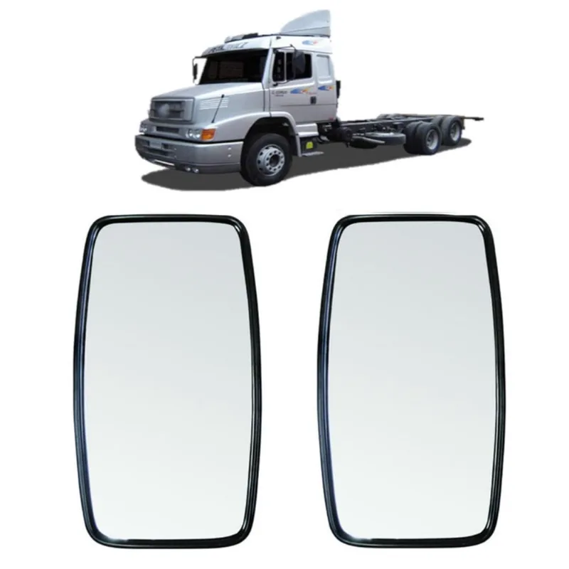 Par Retrovisor Liso Grande Caminhão Para Mb 1620