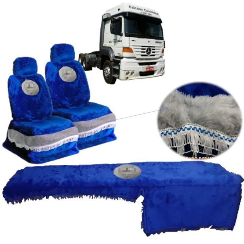 Kit Capa De Banco E Painel Chinil Azul Mercedes Benz 1938
