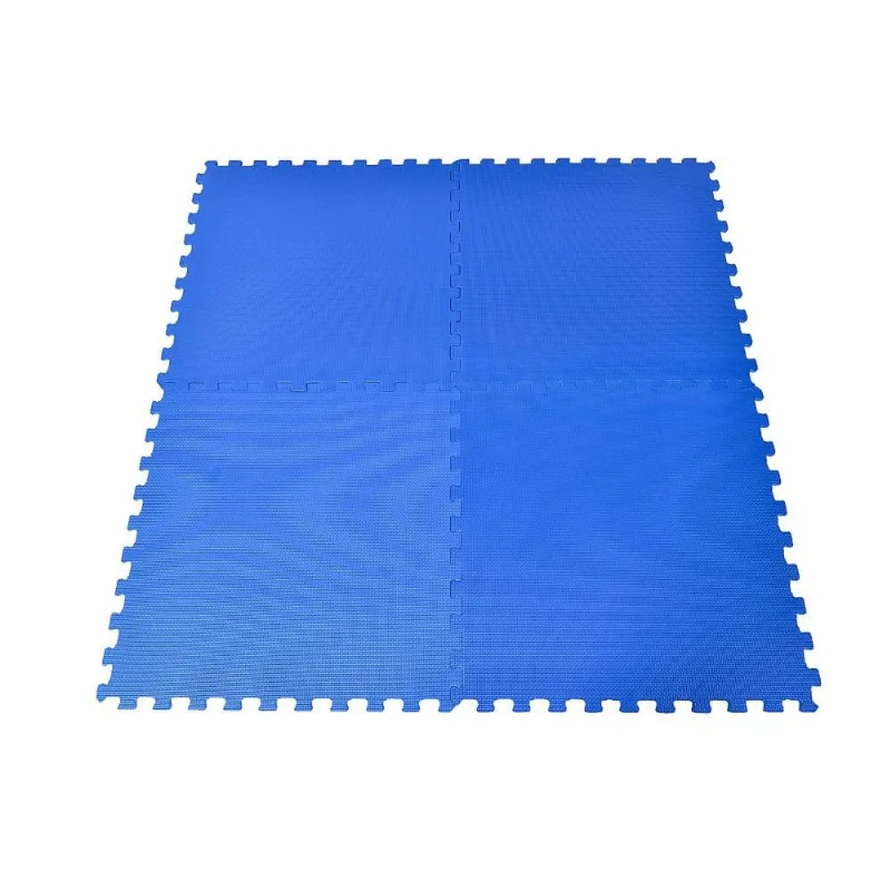 Tapete eva Puzzle 4 Peças 60x60cm Azul Just Home Collection