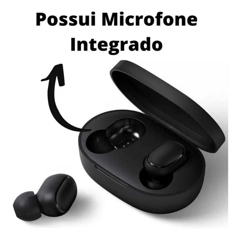 Fone Bluetooth Sem Fio Preto Para Moto One