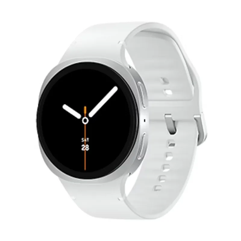 Pulseira Branca Textura Lisa SAM Watch 6 - Design Revolucionário
