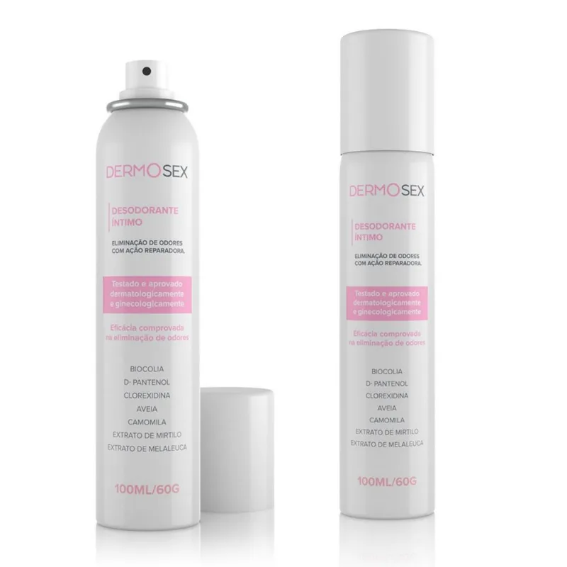 Kit 2 Perfume Intimo Feminino Desodorante Anti Foliculite Dermosex