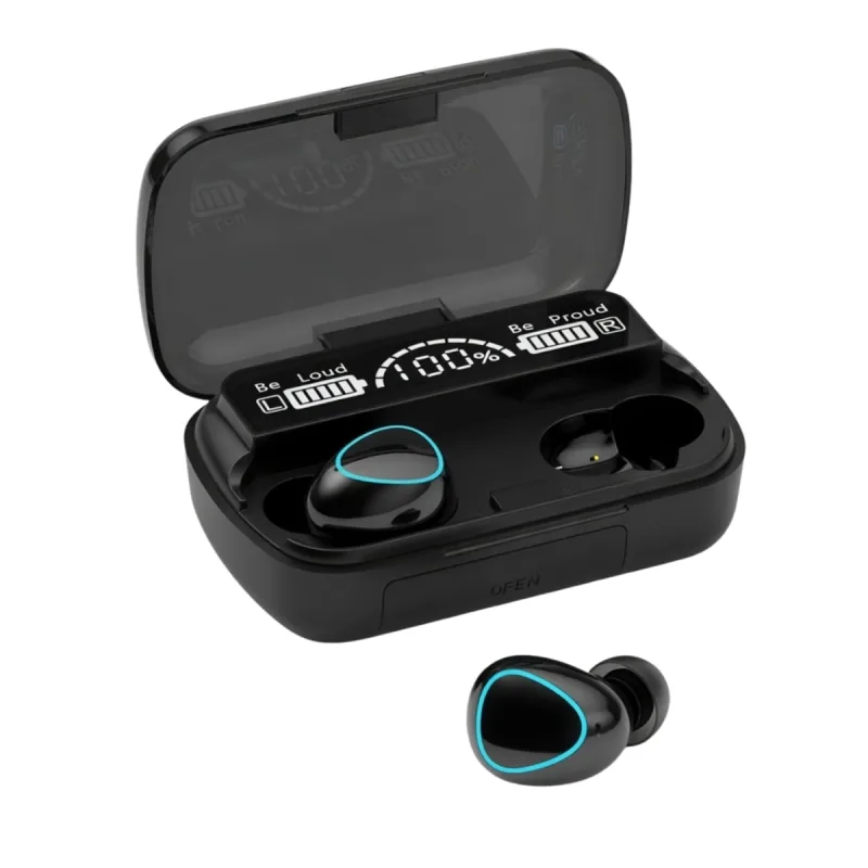 Fone de Ouvido Sem Fio TWS com Case Display LED - MDM - áudio