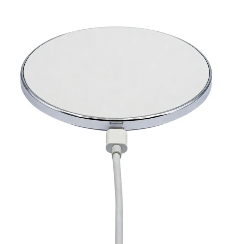 Base Sem Fio 15W Redondo Elegante Carregamento Fácil