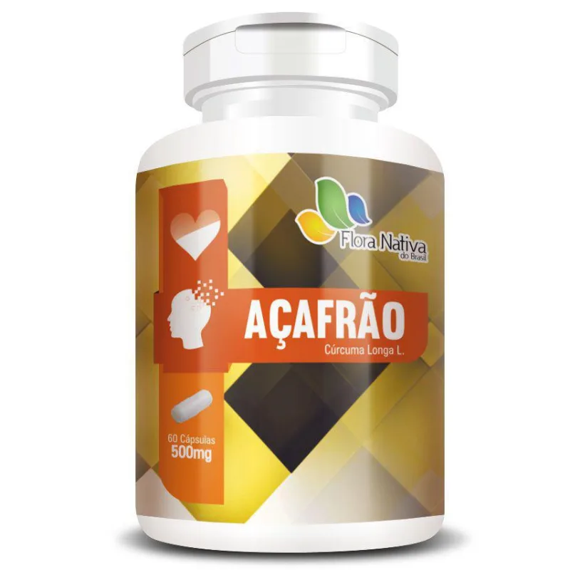 Açafrão Cúrcuma (curcumina) 500mg Original - 60 Cápsulas - Não Informado - Mercearia