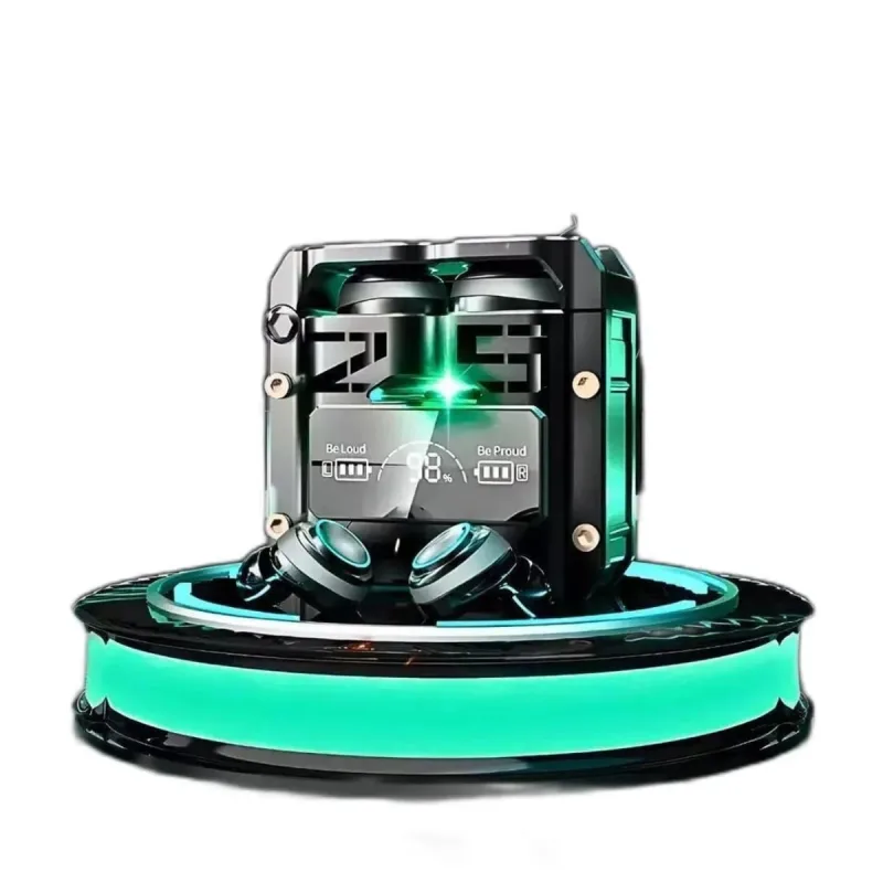 Bluetooth M25 Headset Portátil Gamer Preto Carga Turbo - MDM - áudio