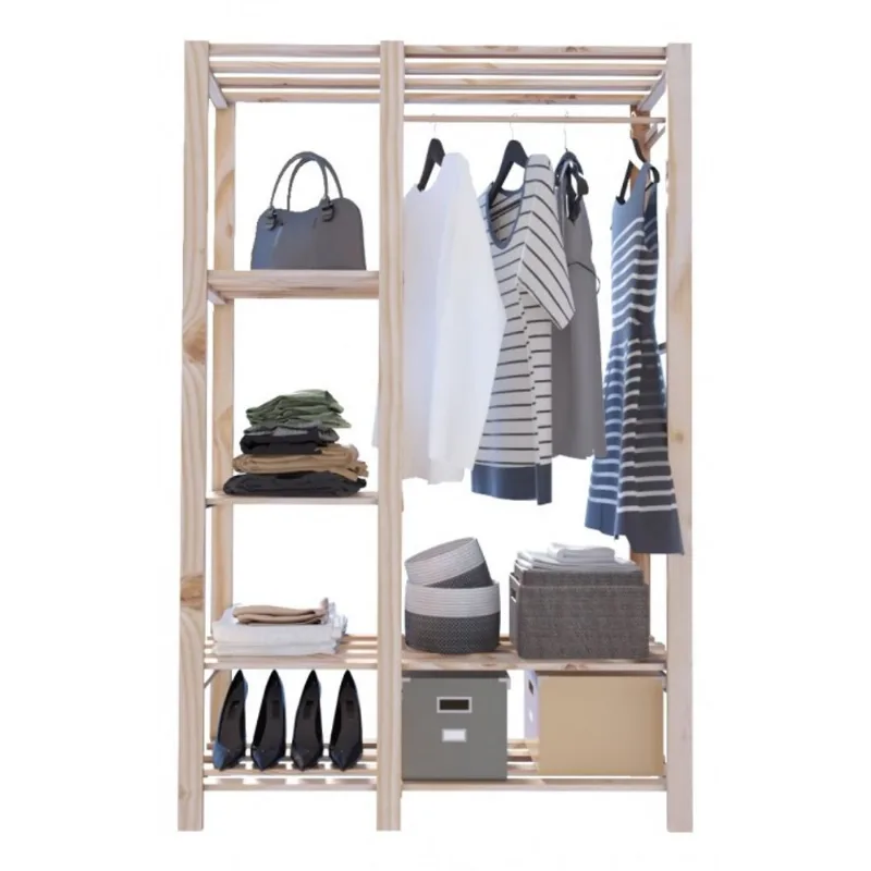 Kit De Arara E Prateleiras p/ Roupas Intimas Toalhas