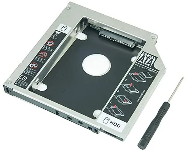 Caddy Case Adaptador Hd 9.5mm Dvd Sdd Gaveta Sata Notebook