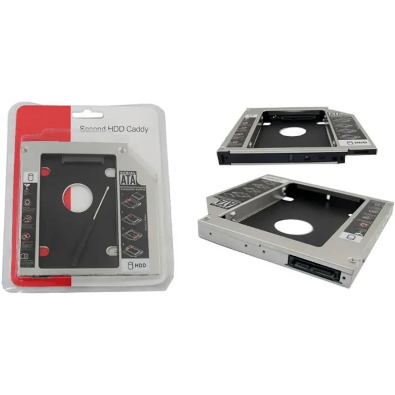 Case Caddy Gaveta Suporte Hd Notebook Gravador De Dvd 12,7mm
