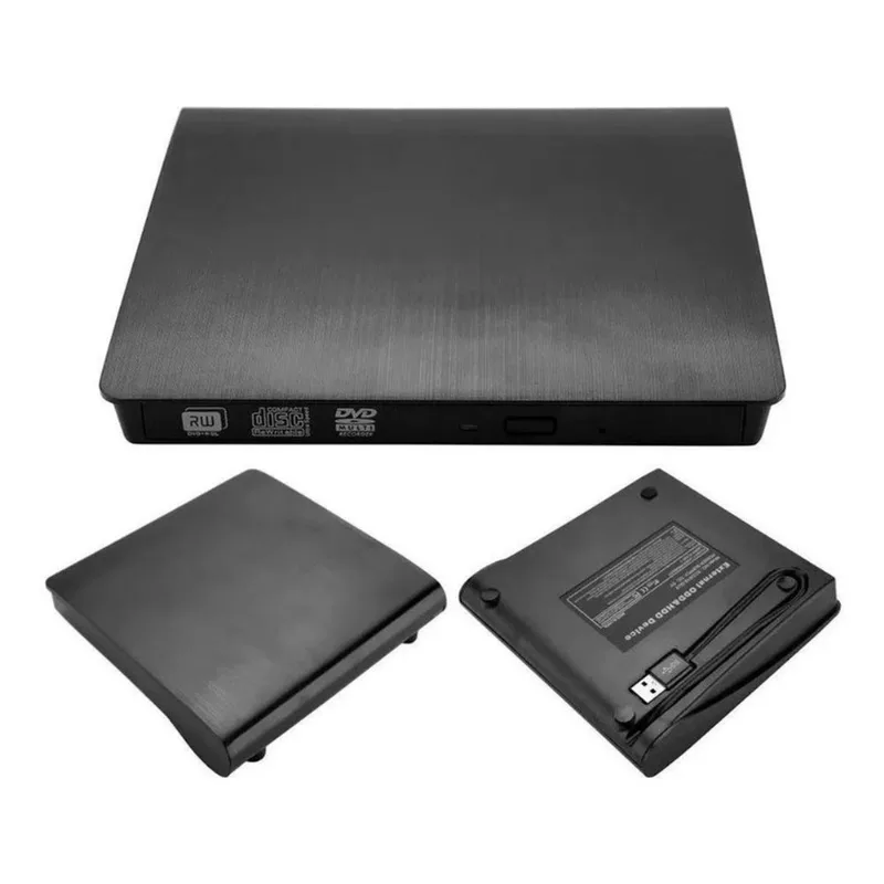 Gravador Externo Driver Dvd Usb 3.0 Cdrom Dvd Leitor Slim