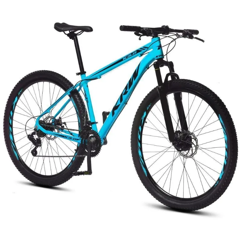 Bicicleta Aro 29 Krw Alumínio 24 Vel Freio A Disco X52 Cor:azul/preto;tamanho Quadro:21 Azul/preto