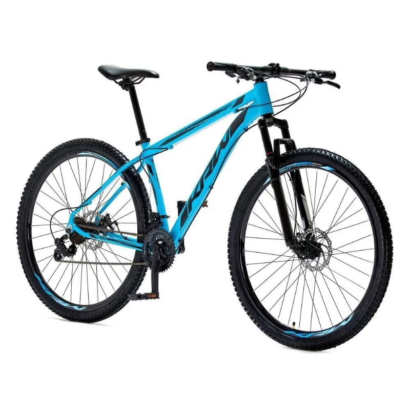 Bicicleta Aro 29 Krw Alumínio 24 Vel Freio A Disco Suspensão Dianteira S1 17 Azul-Preto