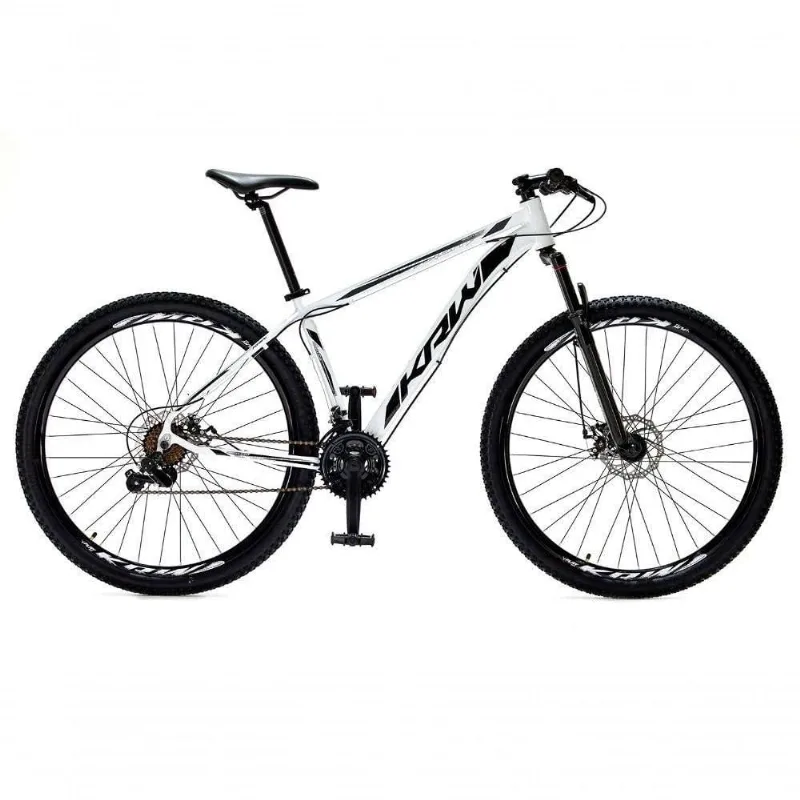 Bicicleta Aro 29 Krw Alumínio 24 Vel Freio A Disco Suspensão Dianteira S1 21 Branco-Preto