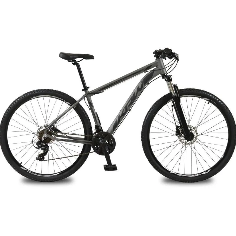 Bicicleta Aro 29 Krw Alumínio 27 Vel Freio Hidráulico Suspensão Com Trava S9 15.5 Grafite-Preto