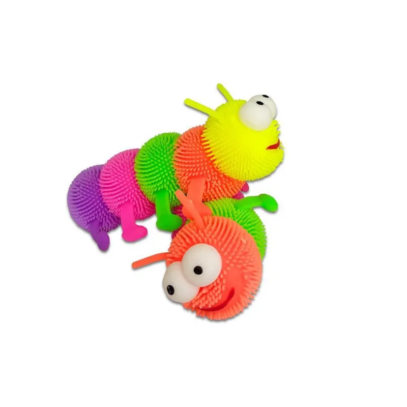 Lagarta Maluca Com Led De Aperta Infantil