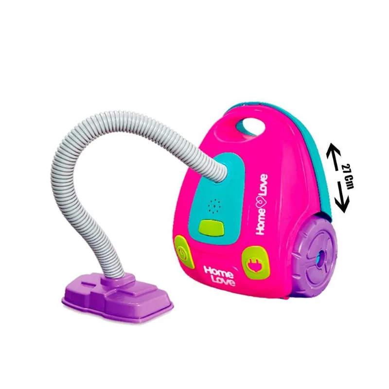 Aspirador De Pó De Brinquedo Home Love Infantil Com Luzes
