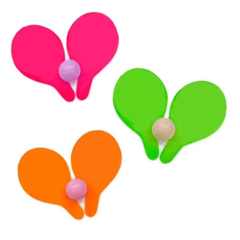 2 Raquetes E 1 Bolinha Beach Tennis Neon Mini Toys Infantil